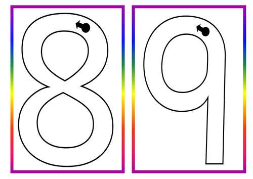 Number Formation Cards