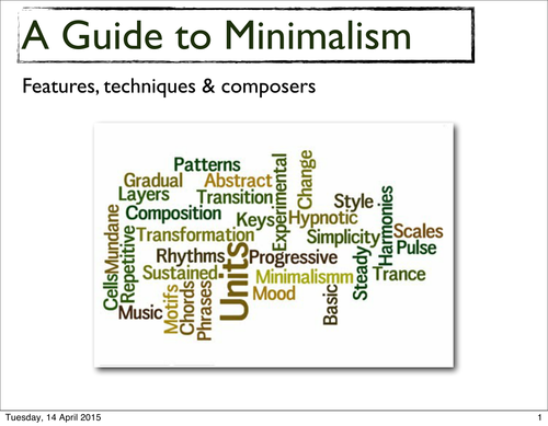 A Guide to Minimalism