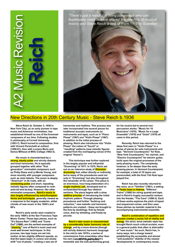 Reich Revision Factsheet