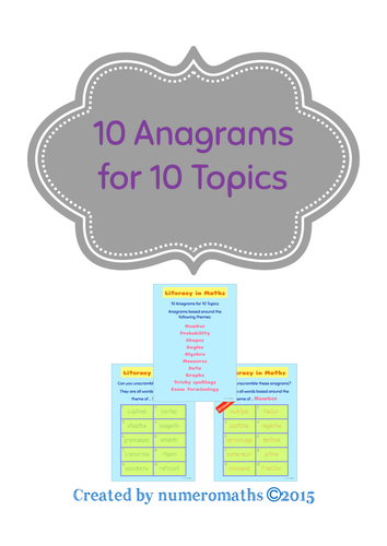 assignment 10 anagrams project stem