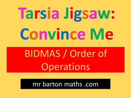 Tarsia Convince Me: BIDMAS