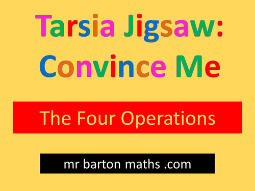 Tarsia Convince Me: Four Operations