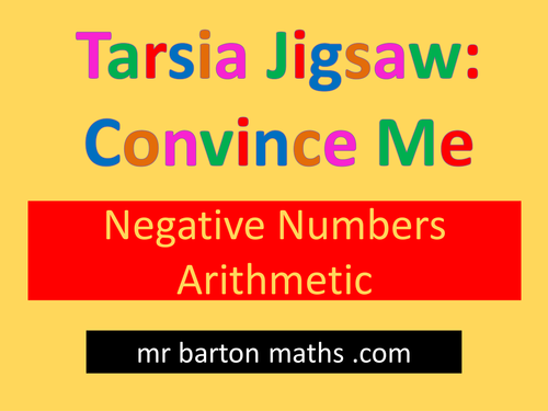 Tarsia Convince Me: Negative Numbers Arithmetic