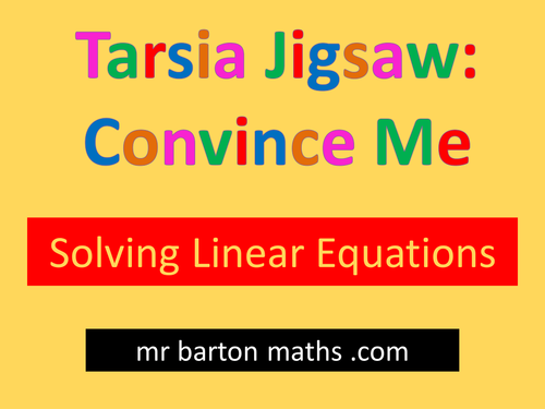 Tarsia Convince Me: Solving Linear Equations