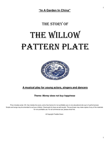 In a Garden in China (The Willow Pattern Plate) Musical Play