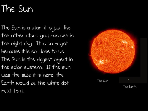 The Solar System - Displays or Flash Cards