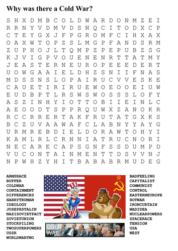 Cold War Word Search Pack