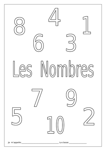 FRENCH - Numbers - Les Nombres - Activity Booklet - Worksheets ...