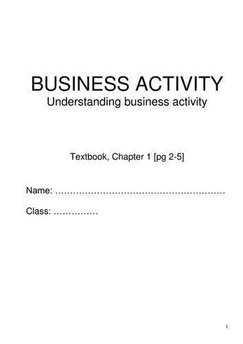 Business Activity