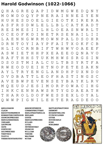 Harold Godwinson (Harold II) Word Search