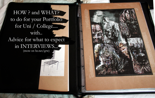 Guides for Preparing a Creative Portfolio for Uni/College-