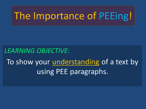 The Importance of PEEING!