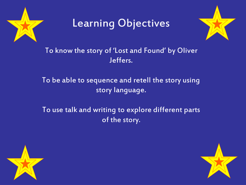 Lost and Found by Oliver Jeffers Creative English Lesson Plan