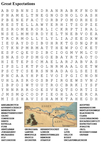 Great Expectations Word Search