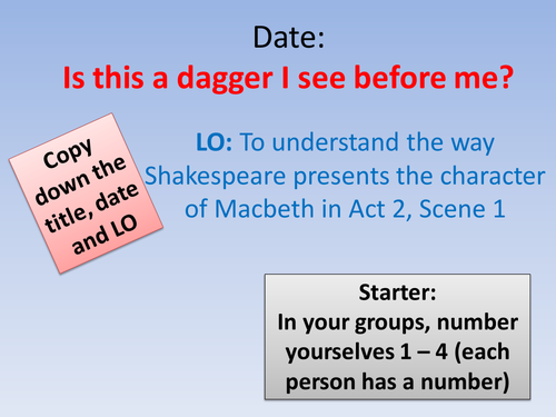 Macbeth Act 2 Scene 1