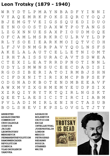 Leon Trotsky Word Search