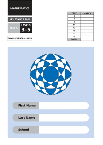 Complete Set of 2004 Maths SATs Papers