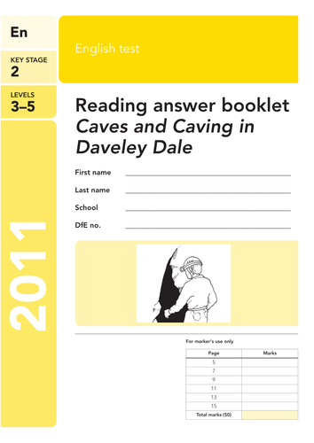 2011 Key Stage 2 Reading Papers - Caves and Caving