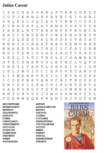 Julius Caesar (Shakespeare) Word Search