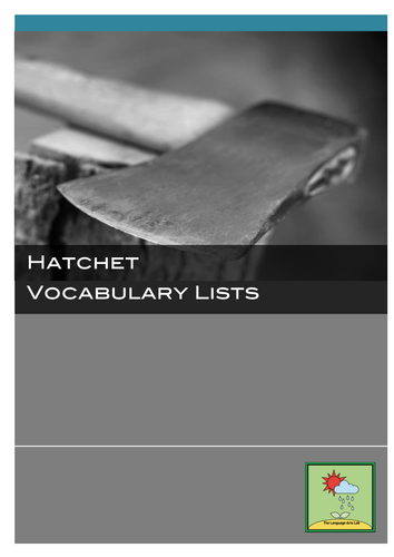 Hatchet - Vocabulary Lists ~ Chapter-by-chapter