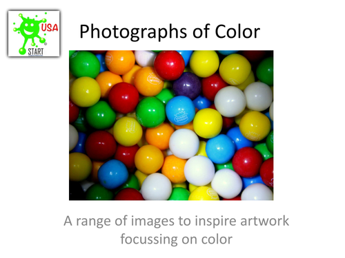 Art Resource - A Slideshow of Images showing strong Color