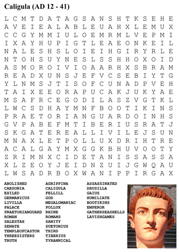 Caligula Word Search