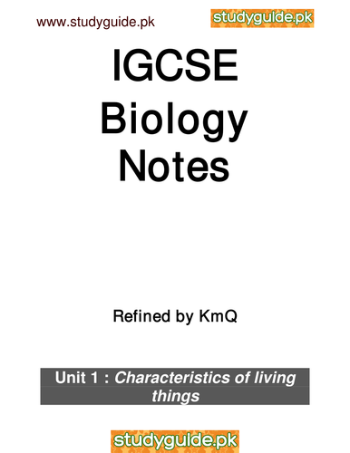 IGCSE Biology notes