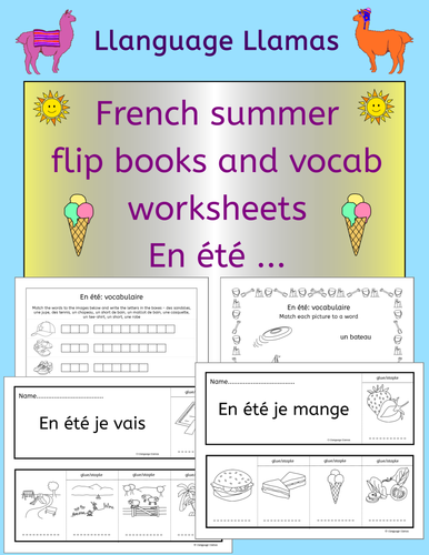 French Summer Flip Books