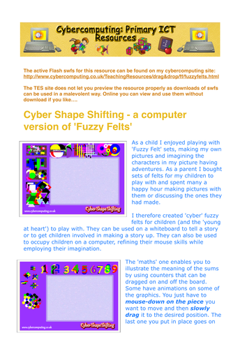 Cyber version of 'Fuzzy Felts'