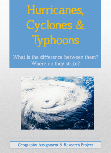 Hurricanes, Cyclones, Typhoons - What is the Difference? Reading Assignment