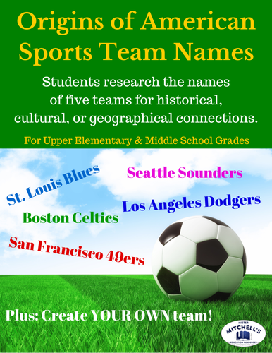 Origins of Sports Team Names: Research the Historical, Cultural, or Geographical Connections
