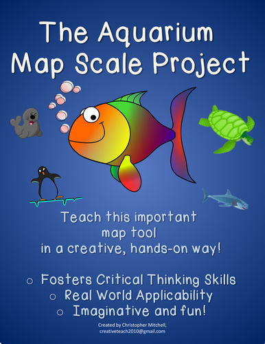 The Aquarium Map Scale Project: Geography: Map Skills: Substitute Lesson