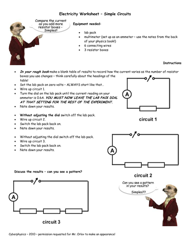 Practical exercise - Simple Circuits