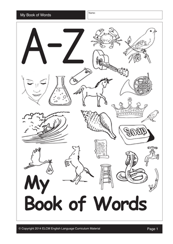 my-book-of-words-55-pages-teaching-resources