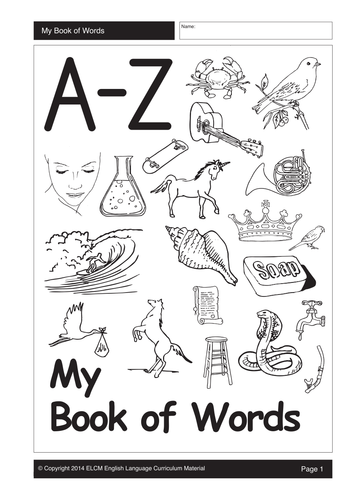 My Book of Words (55 pages)