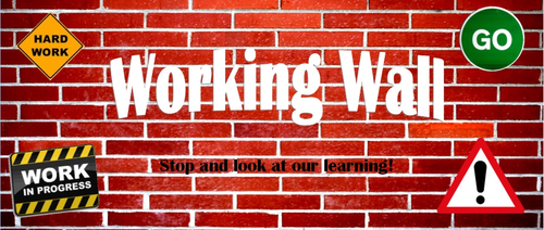 Working Wall Banner for any subject