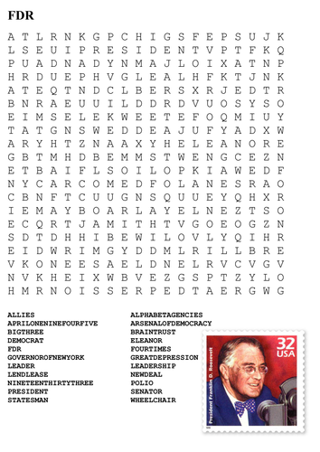 FDR Word Search