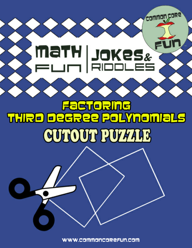 Factoring Polynomials Cutout Puzzle