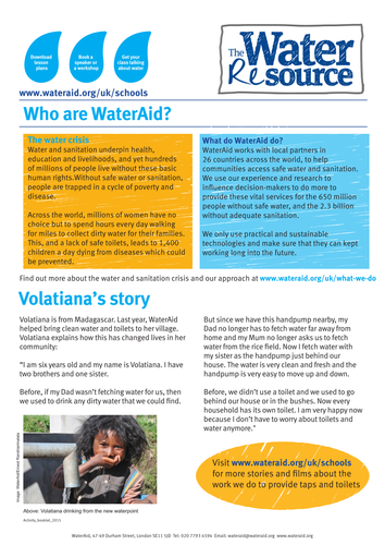Free resources to make learning about water fun