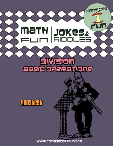 basic division joke worksheet teaching resources