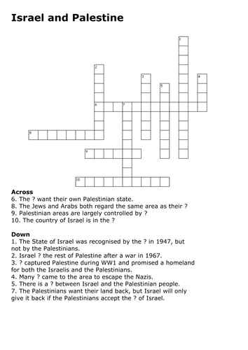 Judaism (Jewish) Religion Crossword Pack by sfy773 Teaching Resources