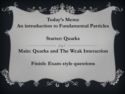 Revision: quark model and weak interaction with exam questions and song.
