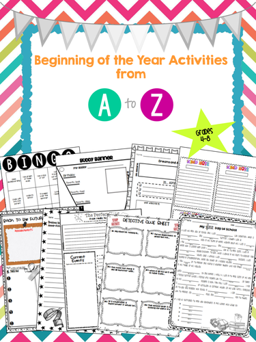 Beginning of the Year A to Z: Activities, Minibooks, and More!