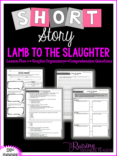 Short Story Lesson Plan - "Lamb to the Slaughter"