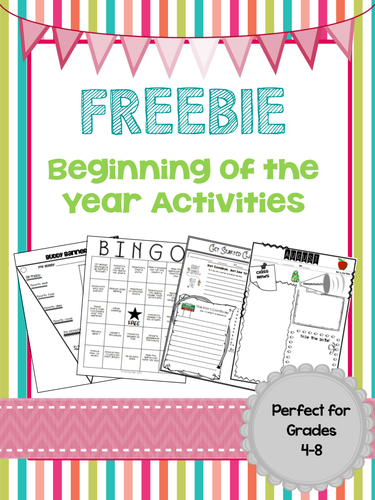 FREEBIE - Beginning of the Year Activities