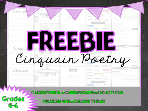 FREEBIE - Cinquain Poetry