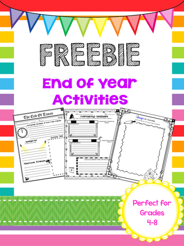 FREEBIE - End of the Year Activities