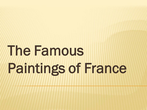 Famous French Paintings