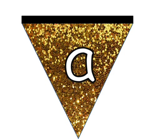 Glittery Egyptian Bunting for Display