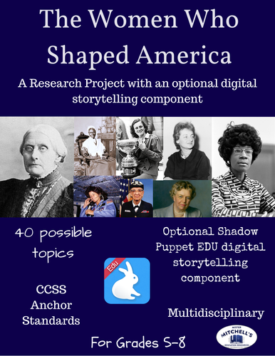 The Women Who Shaped America Research Project + Digital Storytelling
